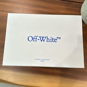Two Off White Empty Shoe Boxes